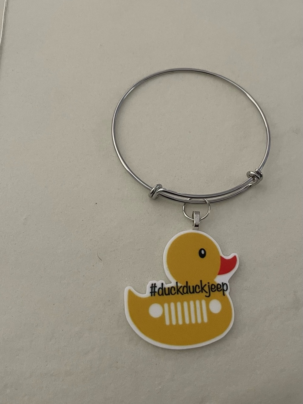 #duckduckjeep Yellow Rubber Duck Bracelet